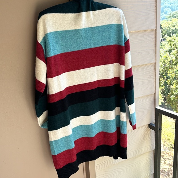 ZOE striped cashmere cardigan M-L - Picture 4 of 5